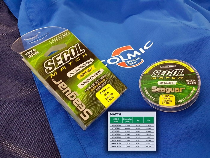 Colmic SECOL MATCH 50m - 100 % Fluorocarbon 0,104