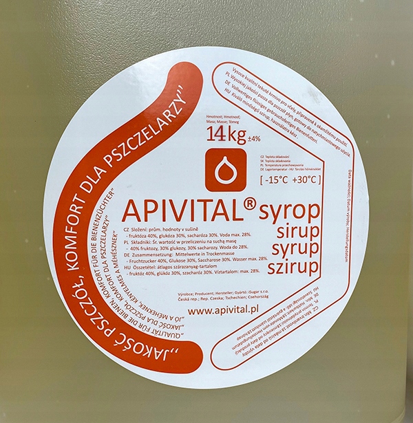 APIVITAL pokarm dla pszczół - inwert syrop 14 kg Producent Apivital