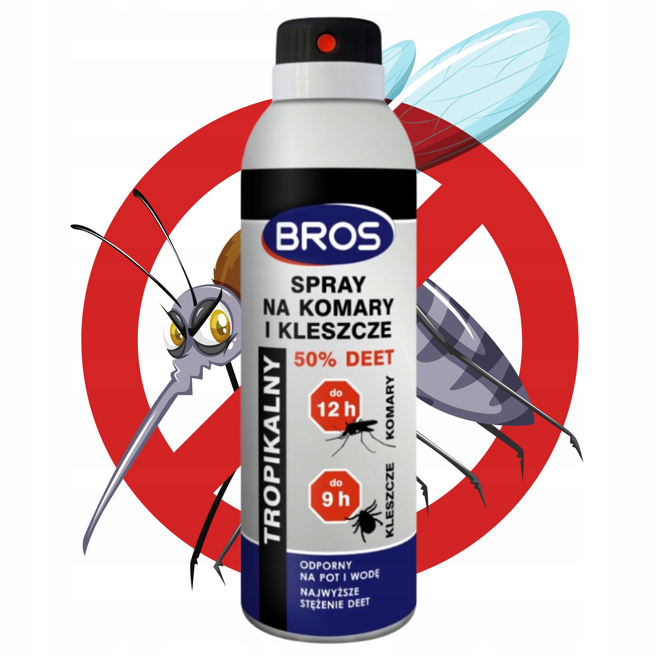 Spray Na Komary I Kleszcze Bros 90ml 50% Deet