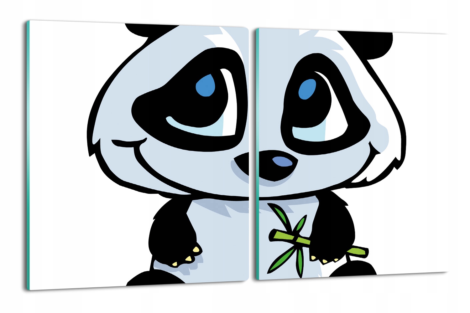 splashback deska 2x 40x52 tisk Panda bambus pohádka