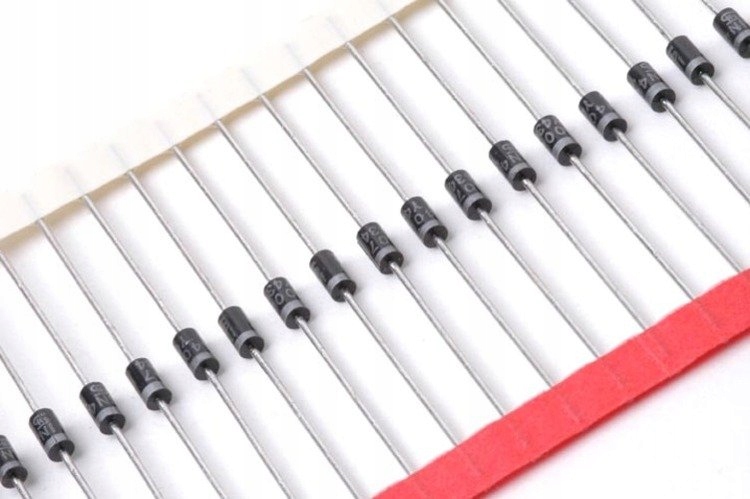 Dioda prostownicza 1A 1000V -1N4007 -DO-41 -10 szt Kod producenta 6854