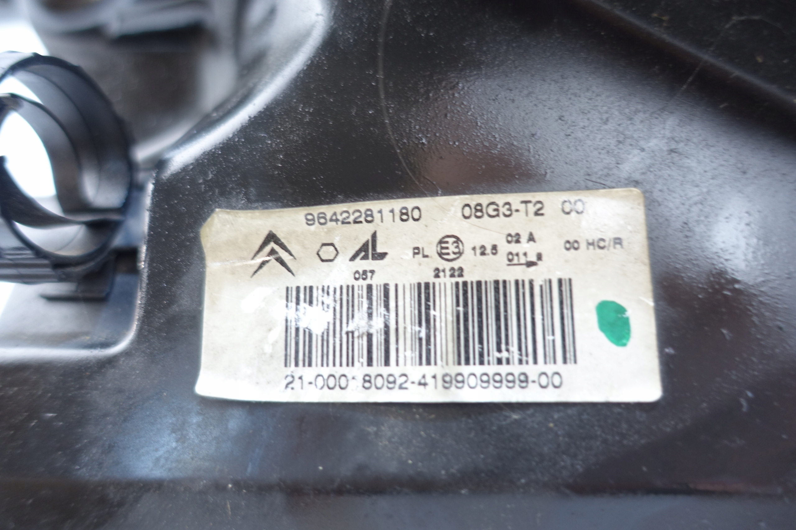CITROEN C2 2003- light left front left front 9642281180