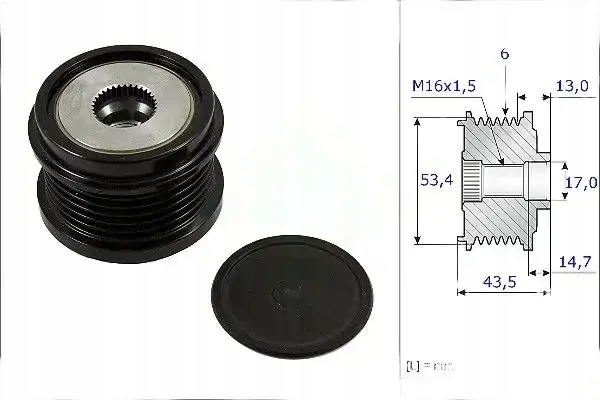 Генератор-однонаправленная муфта Schaeffler INA 535 0237 10