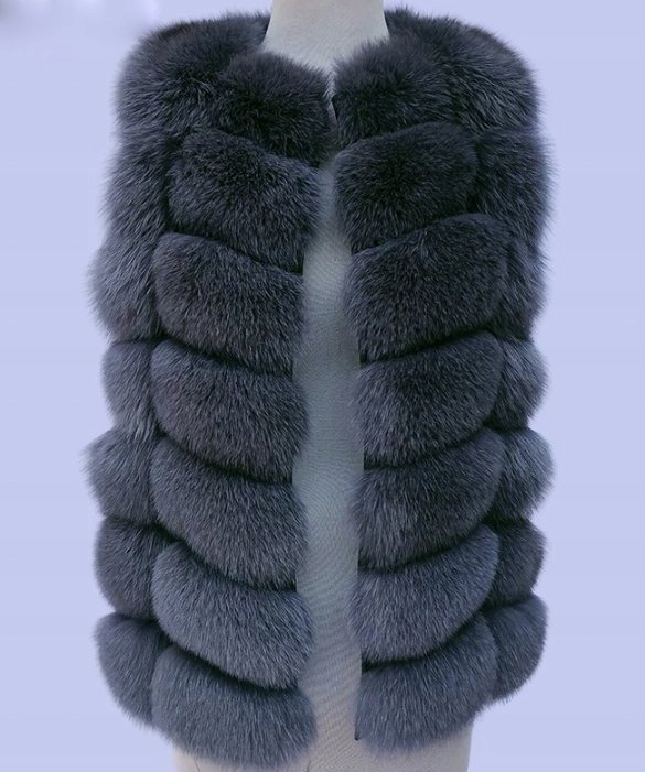 Lux Kamizelka Futro naturalne z Lisa Kolory 46 3XL Rozmiar 3XL