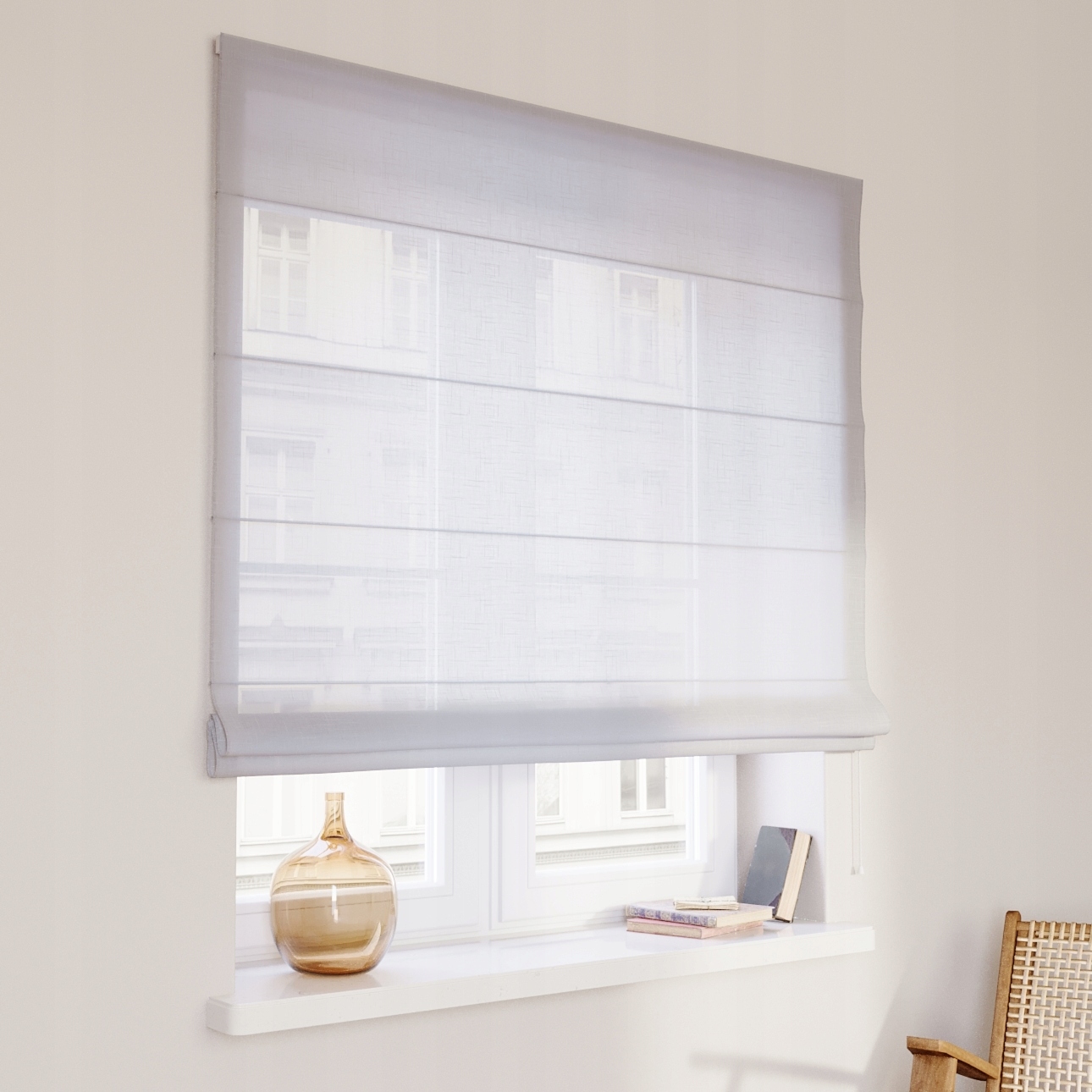 Hotová římská roleta Capri 120 x 180 cm bílá