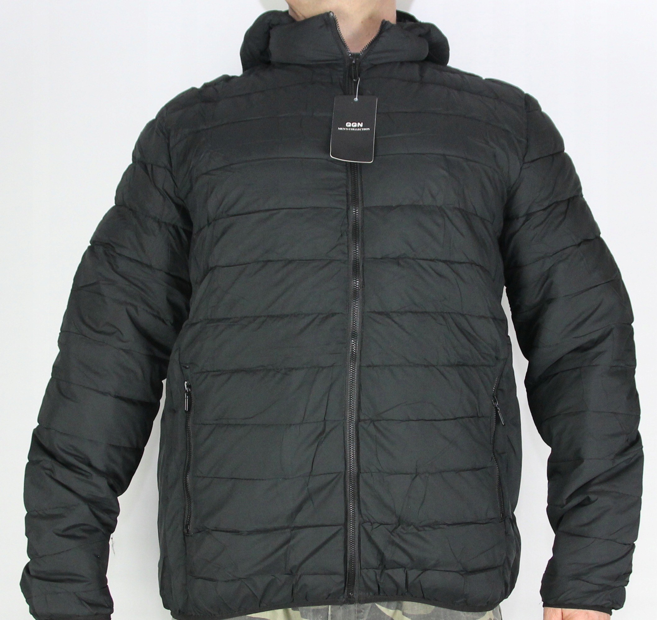 KURTKA PRZEJŚCIOWA MĘSKA Z KAPTUREM XXXXL 4XL