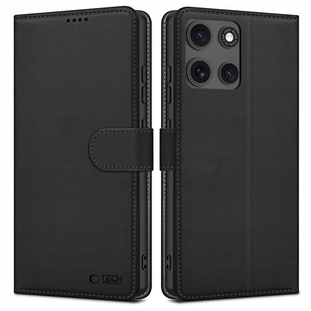 Etui Tech-Protect Wallet na Motorola Moto G15 G15 Power czarne