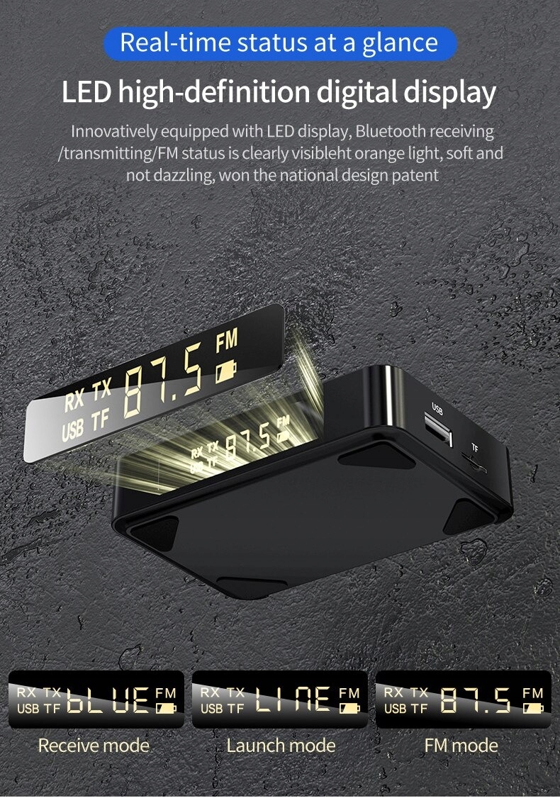 ADAPTER VIKEFON FM BT 5.0 AUX S/PDIF RCA NFC PILOT EAN (GTIN) 6911117443694