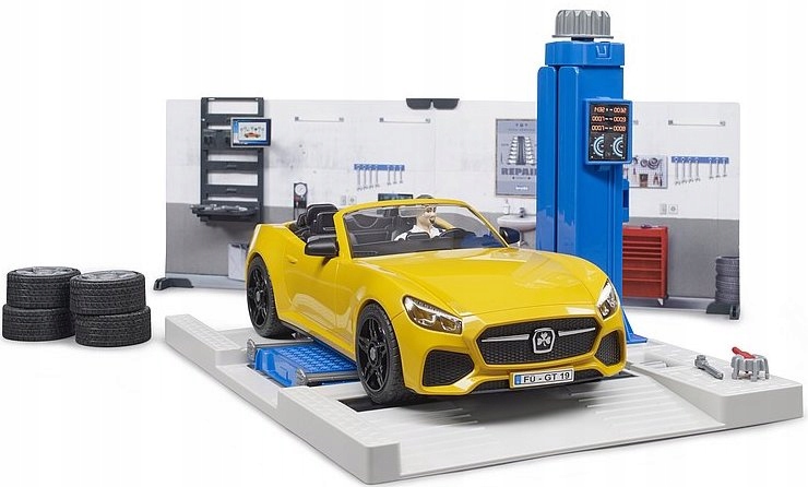 BRUDER 62110 Warsztat samochodowy + Figurka + Auto Kod producenta 62110