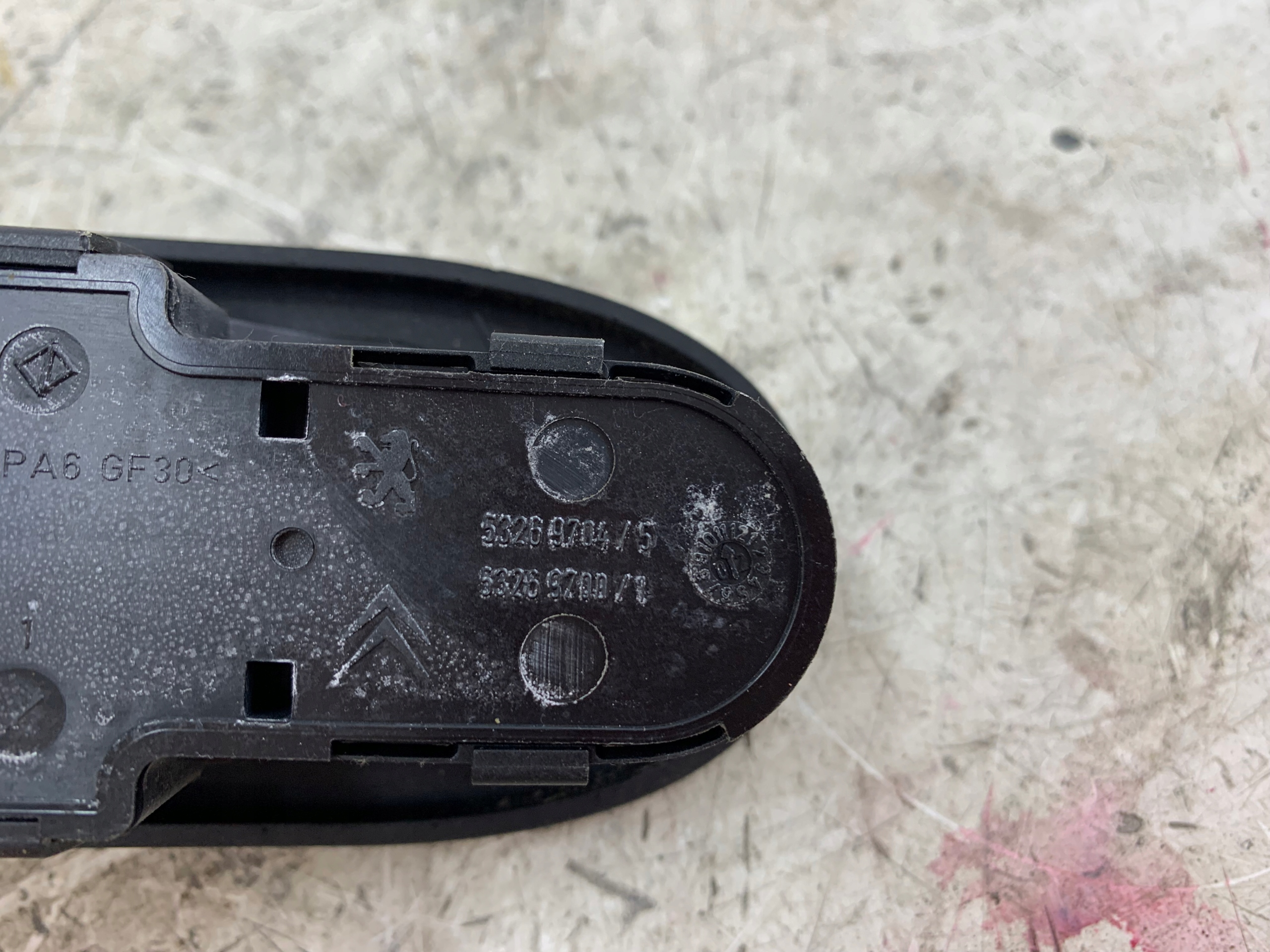 PEUGEOT 307 window control switch left front 96351623XT