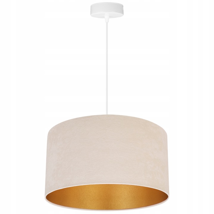 Klasické osvětlení s kulatým látkovým stínítkem do ložnice Mediolan