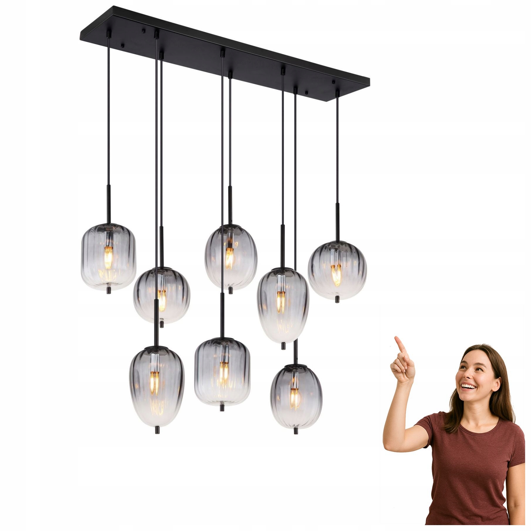 Závesná lampa Attila 15215-8 Globo