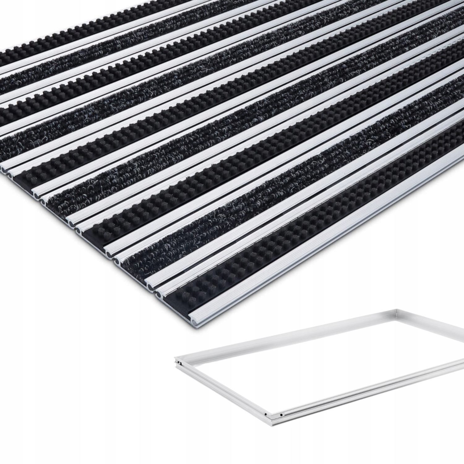 Polentex Rohožka Aluminiová Ryps Kefa Rámček 150x120