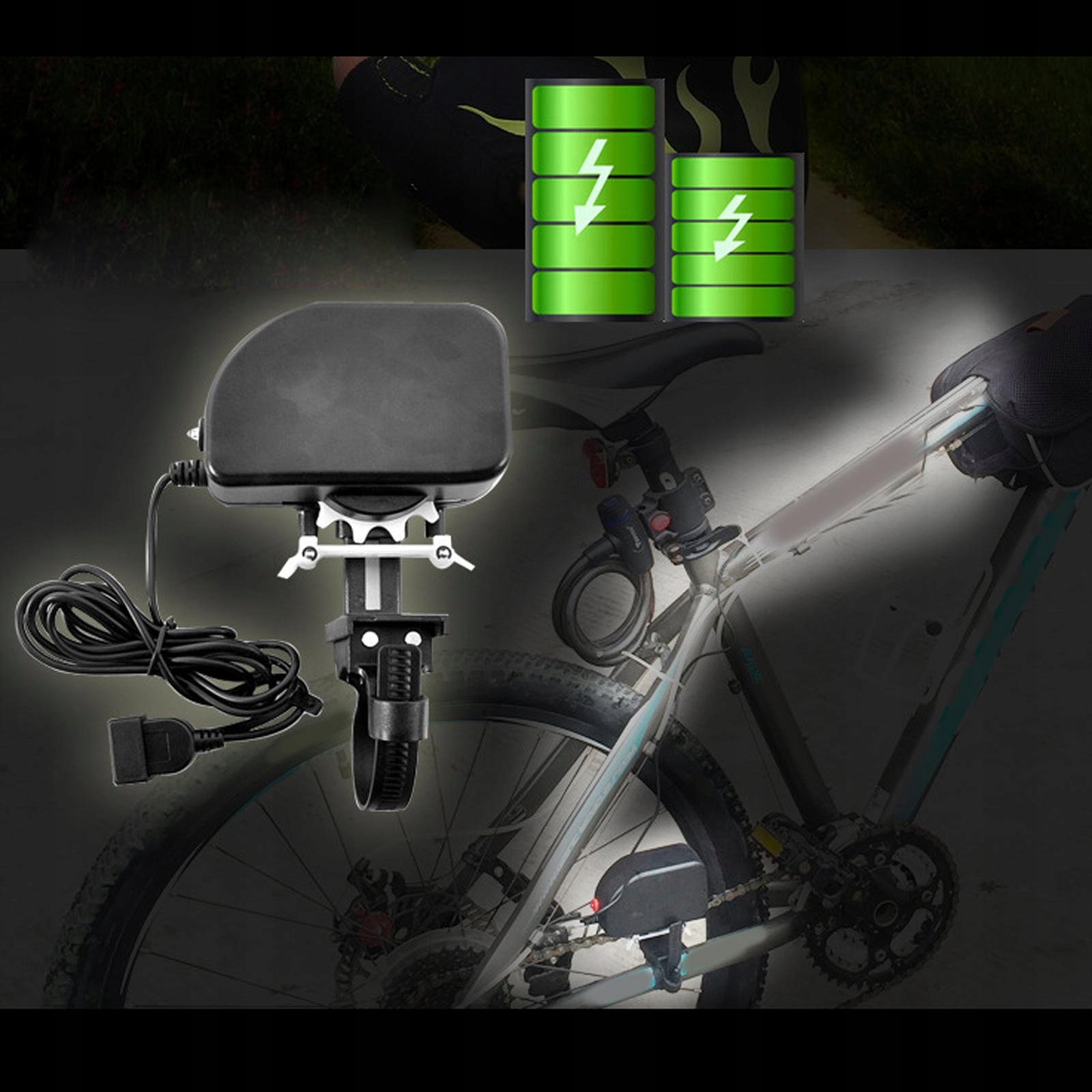 Przenośna ładowarka z dynamem Trwała na zewnątrz Model Generator łańcucha rowerowego Mocne przechowywanie