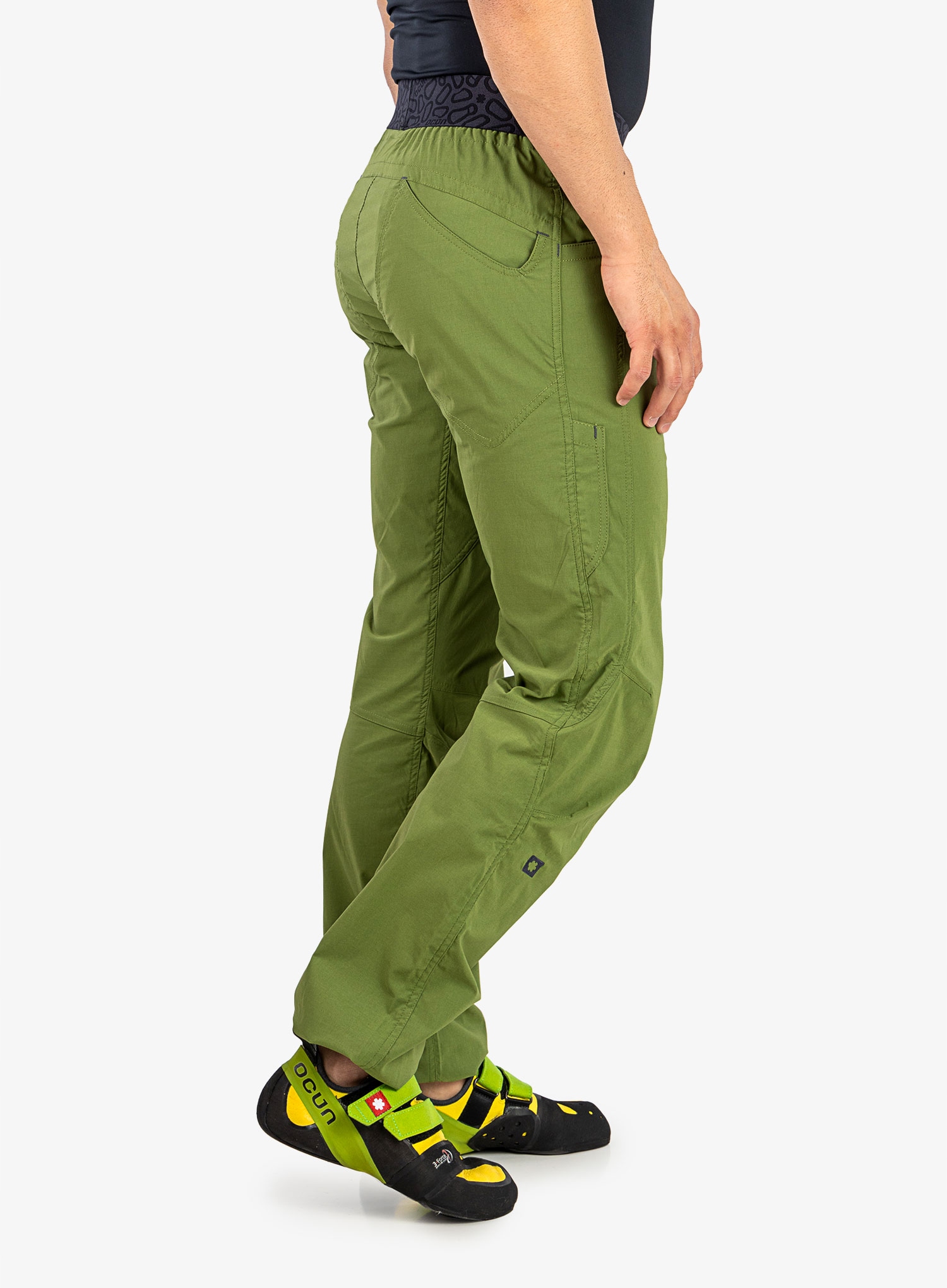 Spodnie wspinaczkowe Ocun Mania Pants - green lime XXL Kolor dominujący odcienie zieleni