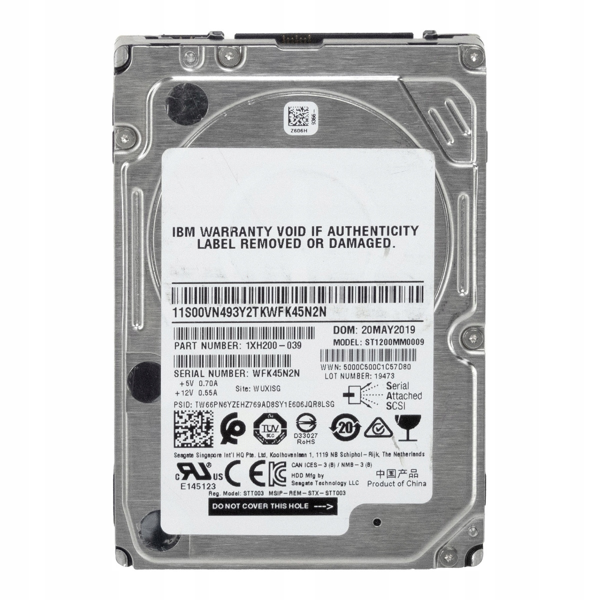 Ibm 1.2TB 10K 128MB SAS-3 2.5'' ST1200MM00099