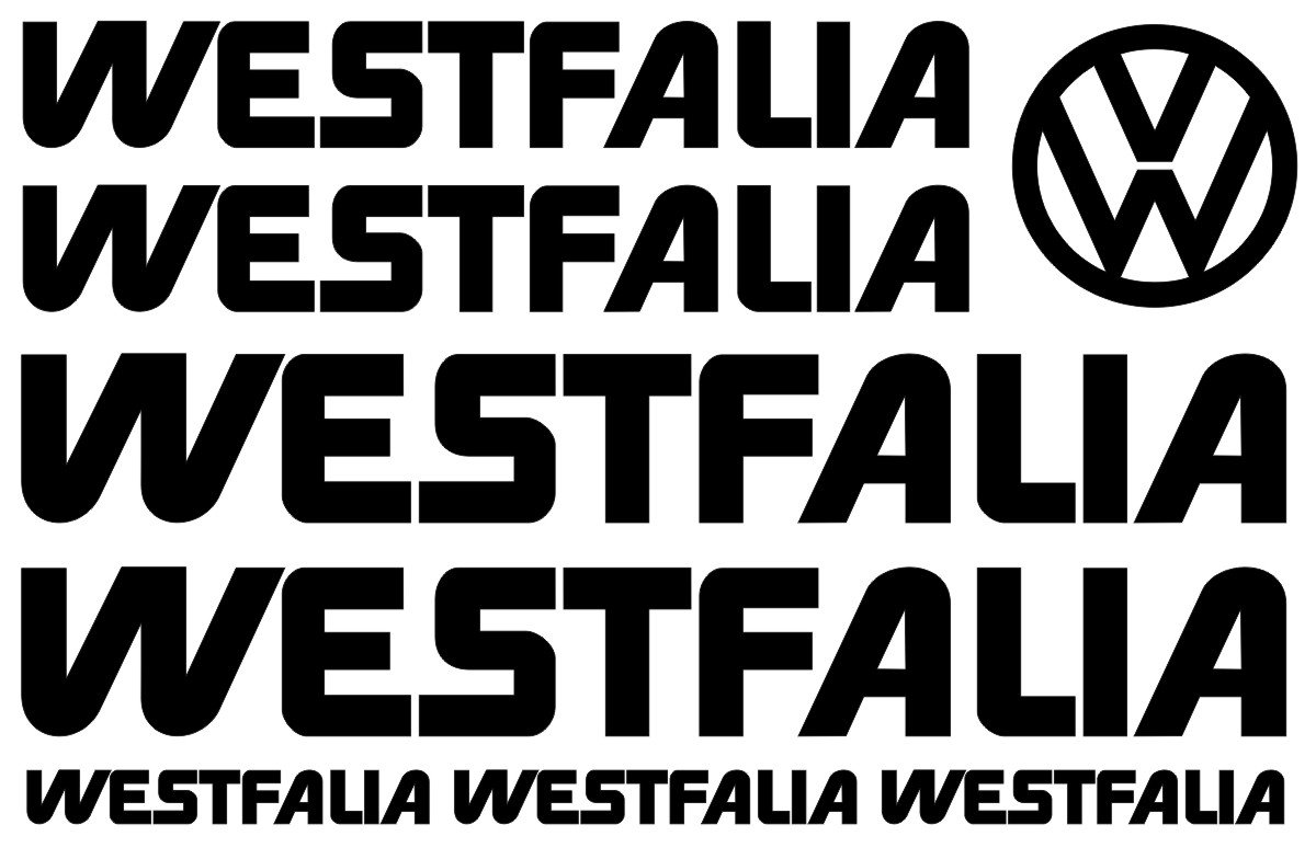 Naklejki WESTFALIA VW Transporter zestaw
