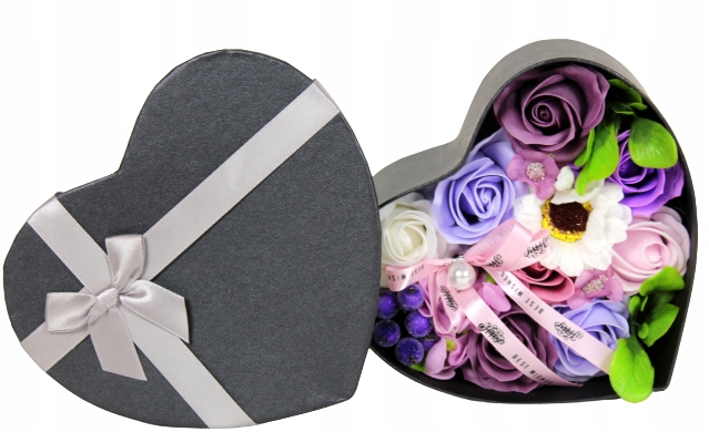 

Kwiaty mydlane róże w pudełku flower box