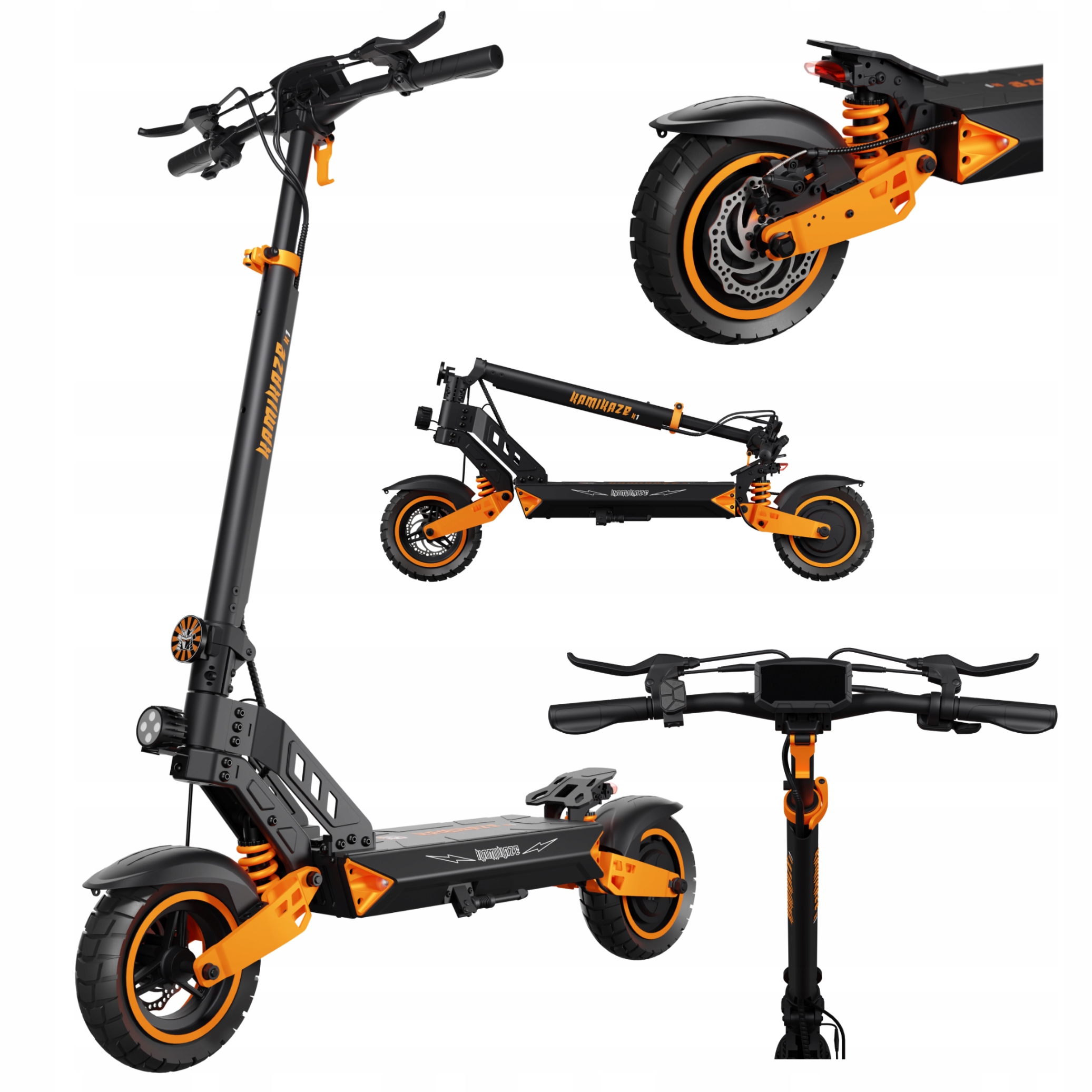 Pojazd Elektryczny Kamikaze K1 1000W 45km/h Zasięg 60 km 48V Pojemność 15Ah
