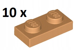 

Lego Medium Nougat Plate 1 x 2 3023 10 szt