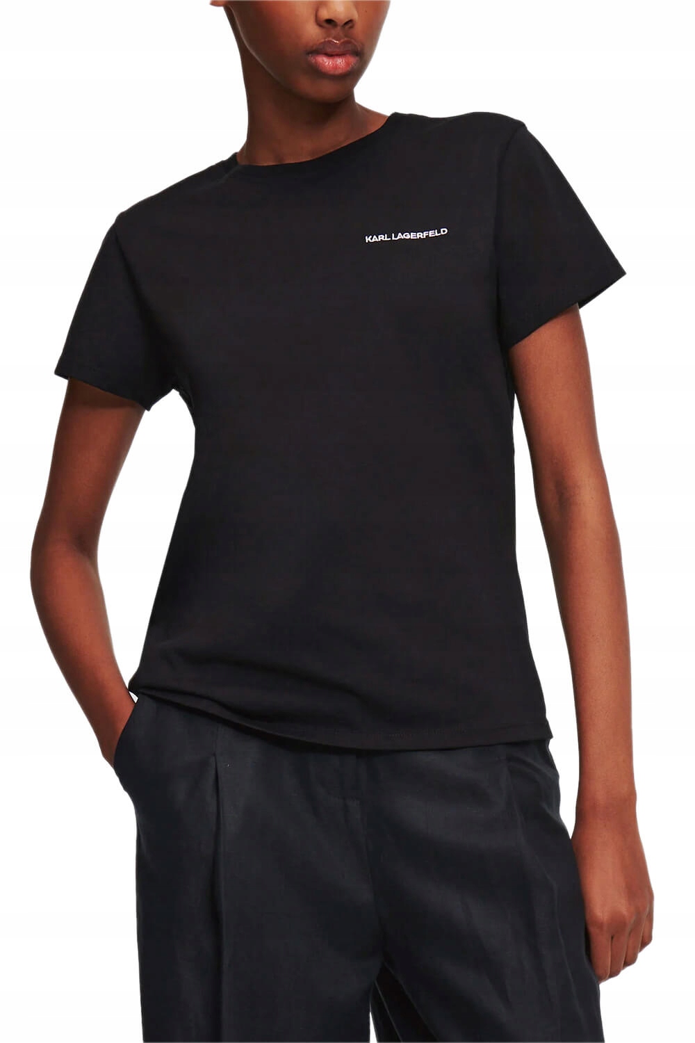 Dámské tričko Karl Lagerfeld 245W1714 černé L