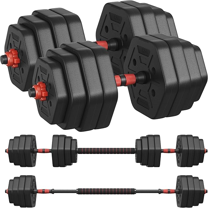Bitumenové činky nastavitelné Songmics 2x 20 kg