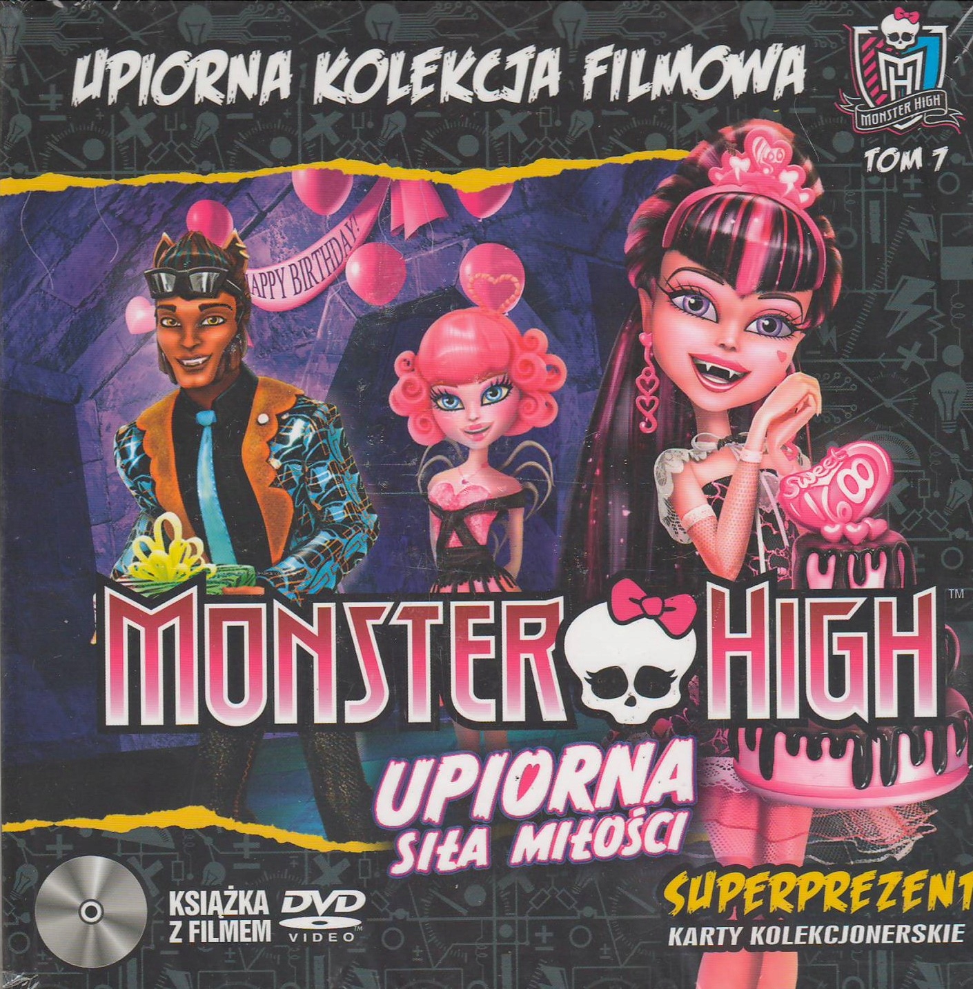 Monster High Upiorna siła Miłości Booklet DVD Foli