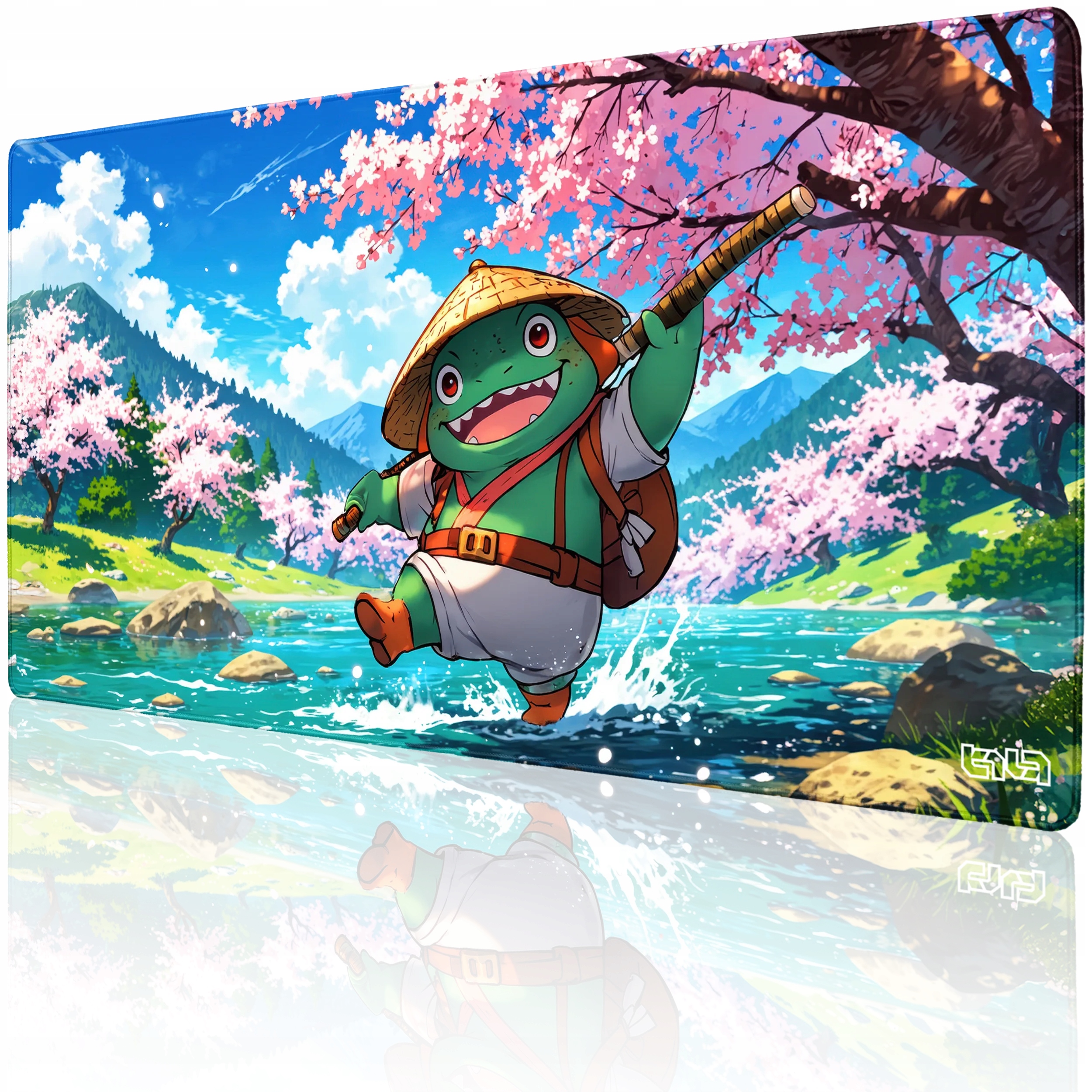 Podložka Pod Myš Myšku Žába v zemi Sakury 100x50 Tilt Na stůl