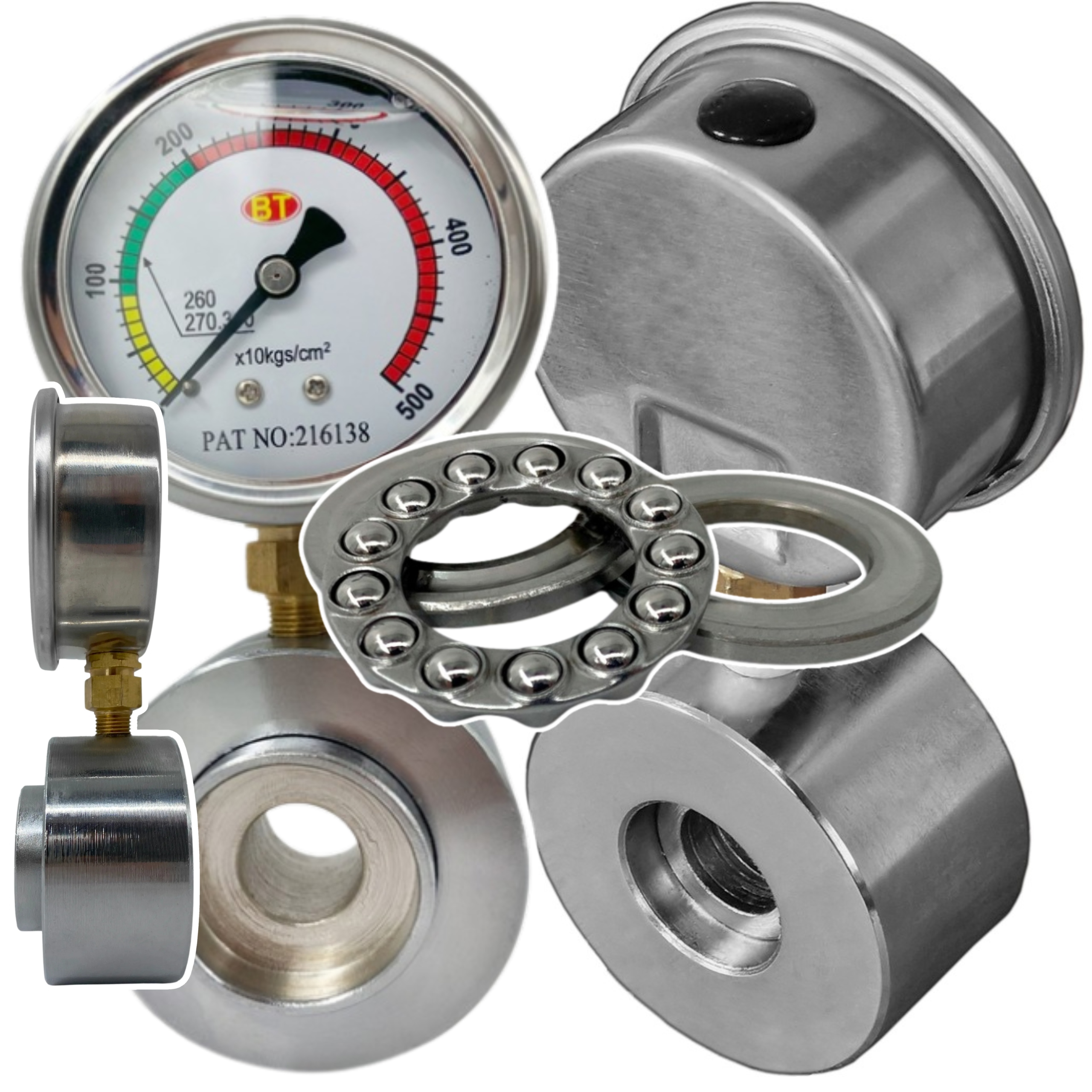 TENSOMETR ZEGAROWY MANOMETR POMIAR NAPRĘŻENIA PIŁ TAŚMOWYCH