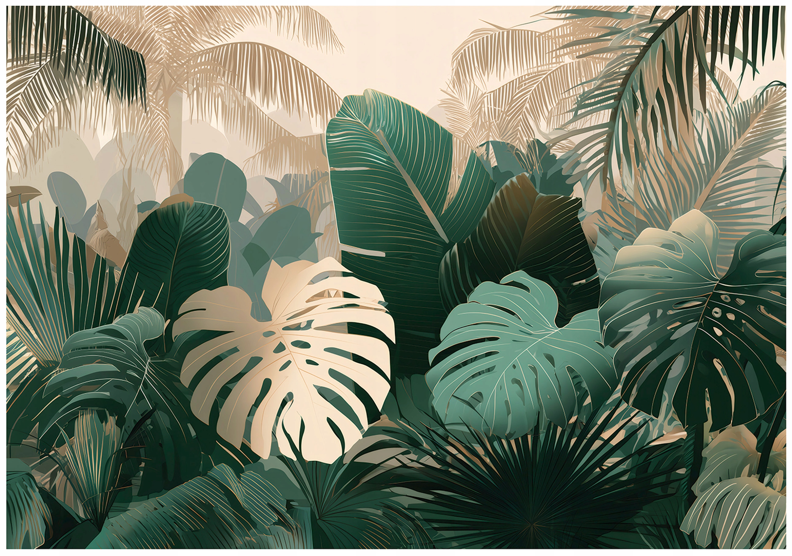 Fototapeta Listy Monstera Džungľa Spálňa Obývacia Izba Tapeta Flizelina 400x280