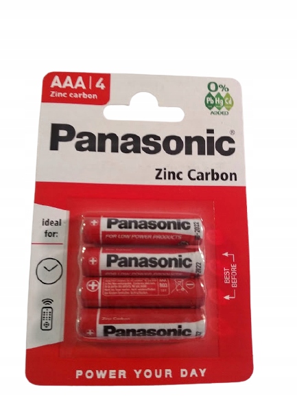 

4 x Panasonic Aaa