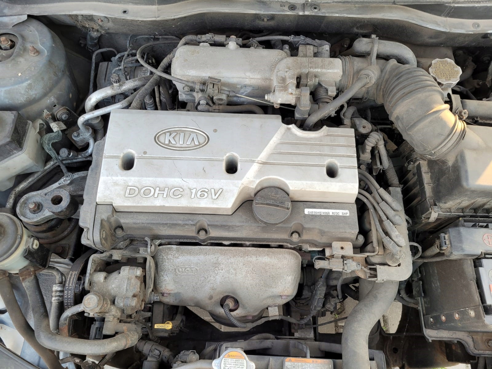 KIA RIO II HYUNDAI GETZ 1.4 16V SILNIK KOMPLETNY MOŻLIWOŚĆ ODPALENIA ...