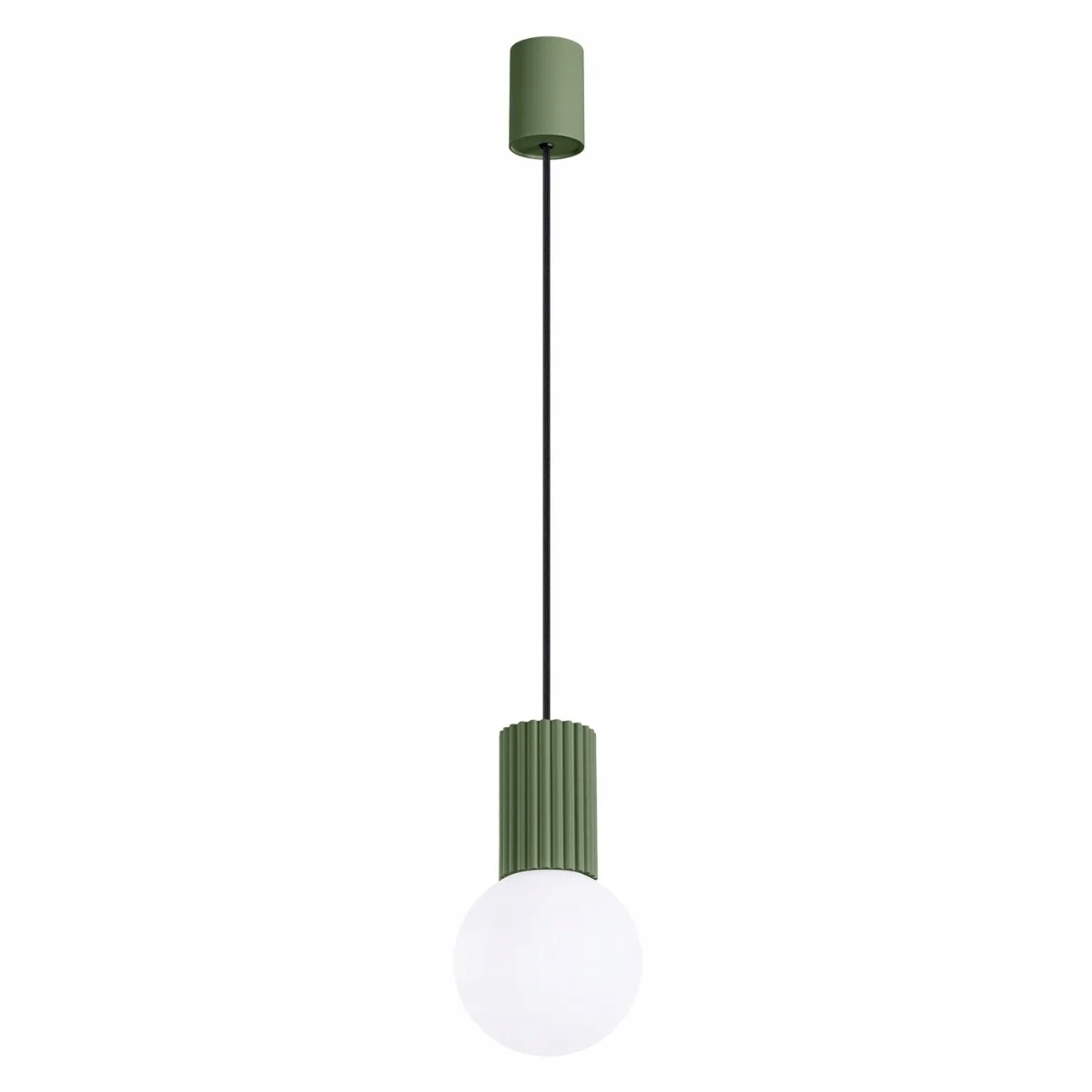 Sollux Lighting Halo závěsná lampa olivová sklo G9 Ø12