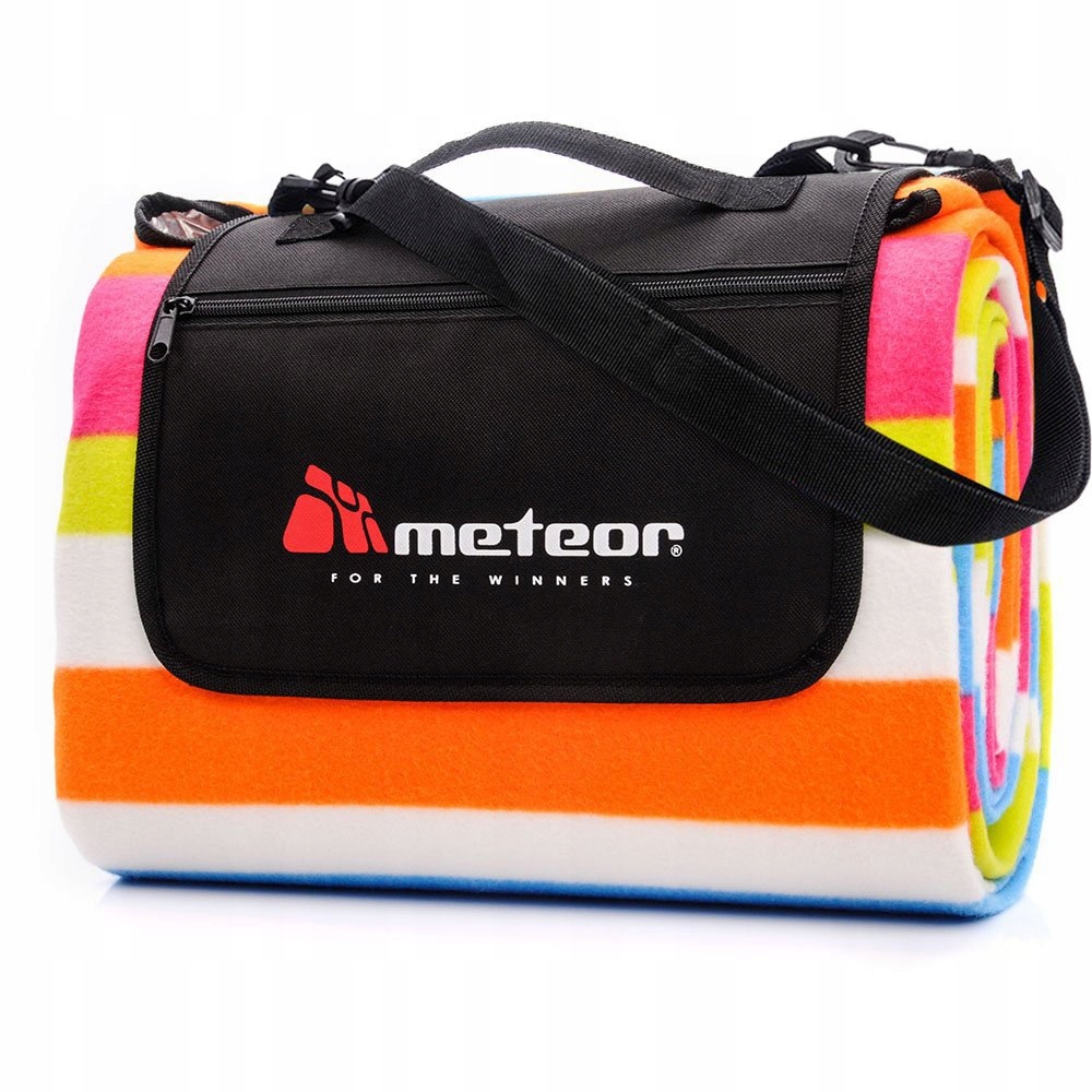 Koc Plażowy Piknikowy Meteor 180x200 Polar Pasy