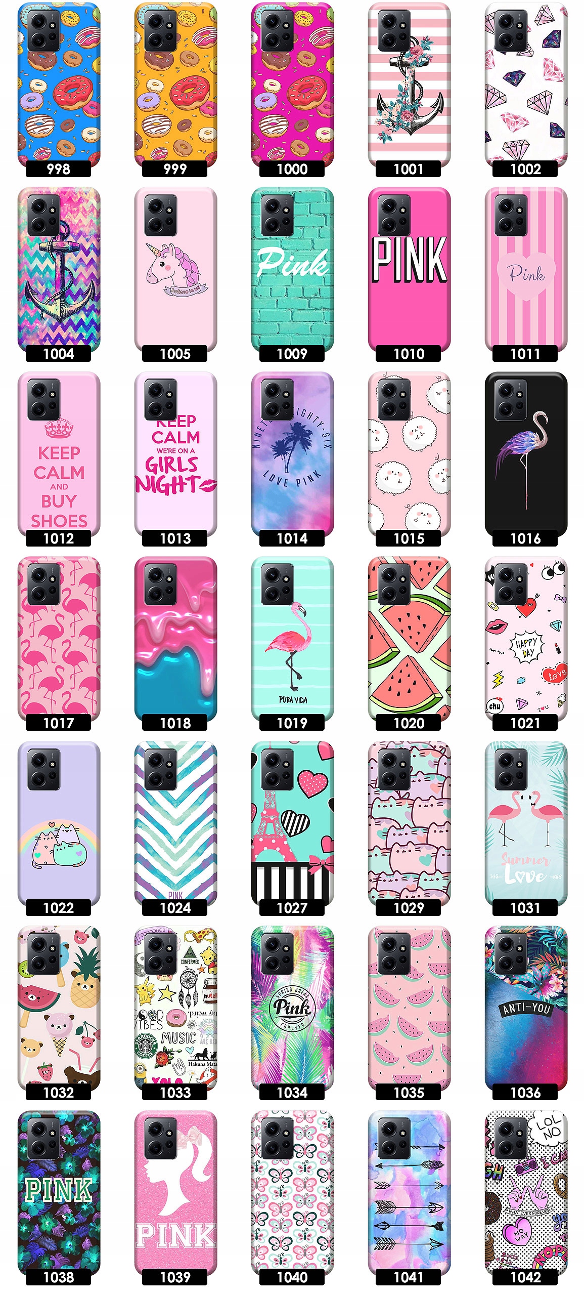 ETUI CASE OBUDOWA NA TELEFON DO XIAOMI REDMI NOTE 12 4G WZORY TOP100 JAKOŚĆ Dedykowany model Redmi Note 12 4G