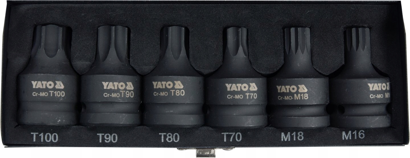 TOYA ZESTAW UDAR. KLUCZY TRZPIEN. TORX/SPLINE