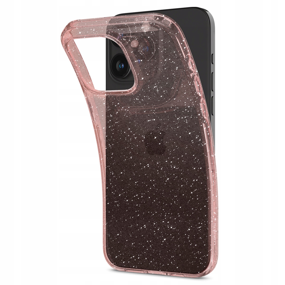 Etui Spigen Liquid Crystal Glitter na iPhone 15 Pro Max różowo- Spigen