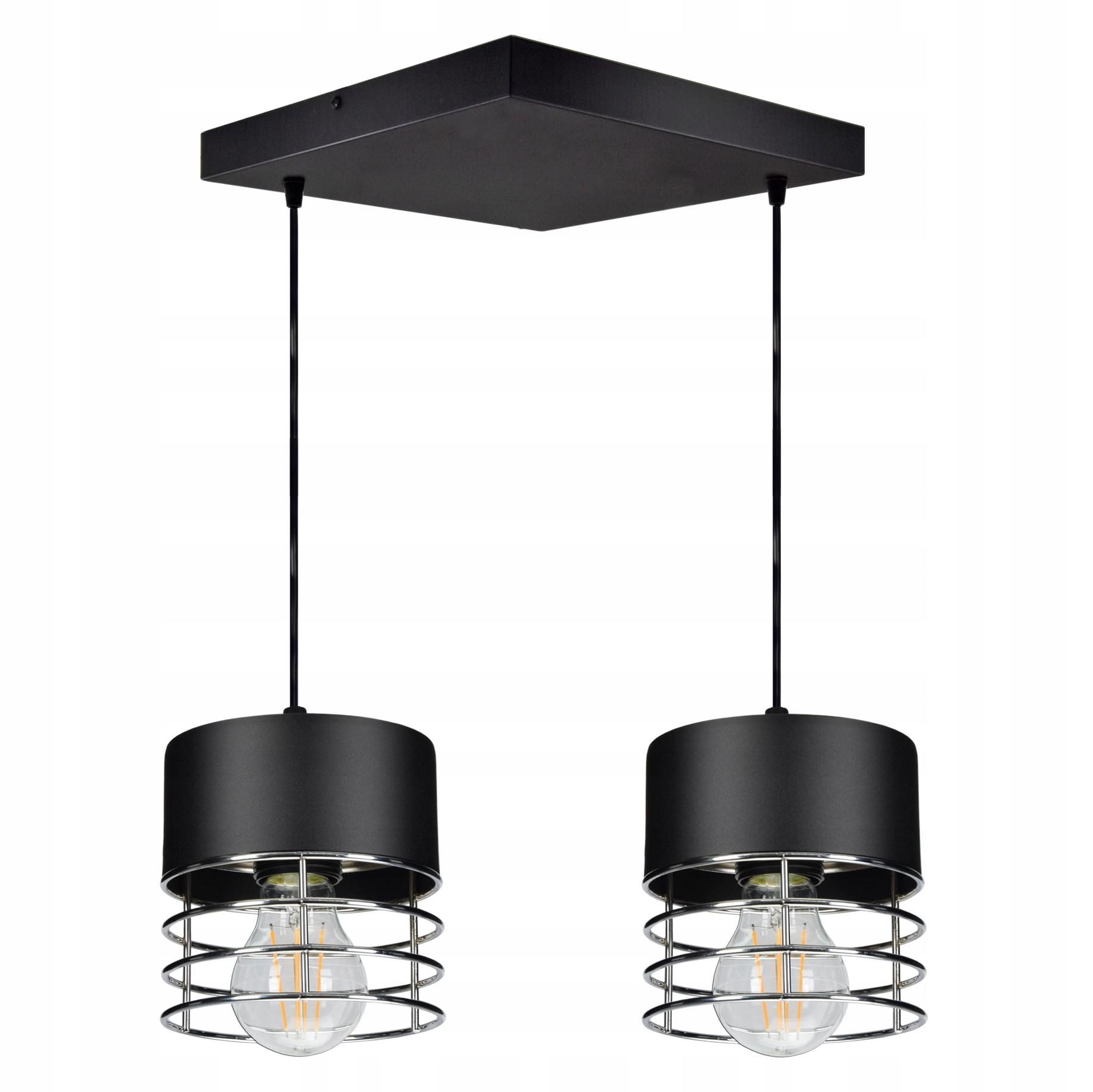 Závěsná Led lustrová lampa Vigo III Chrom