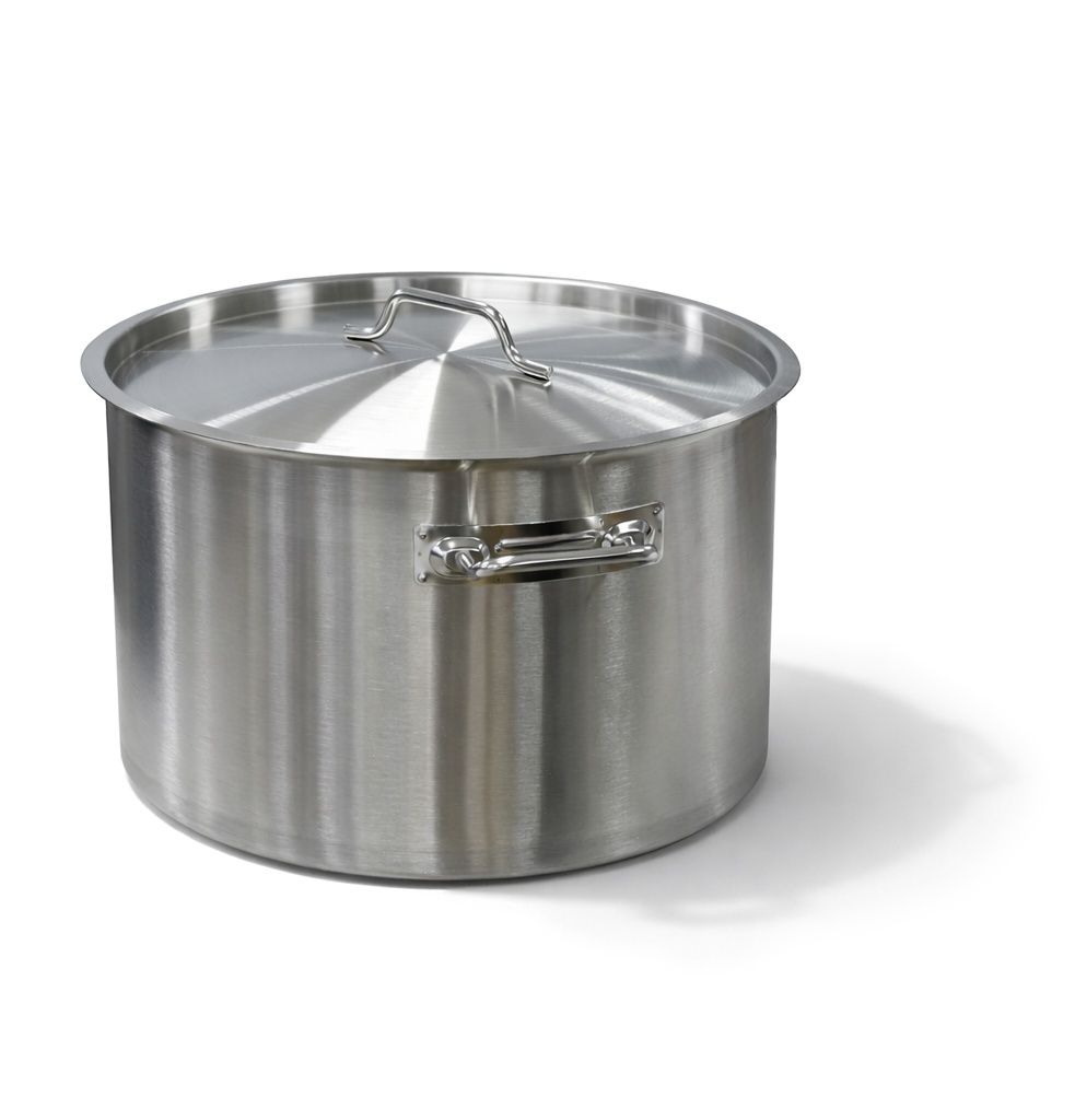 Garnek ze stali nierdzewnej wysoki z pokrywą 58L Szron STD5030