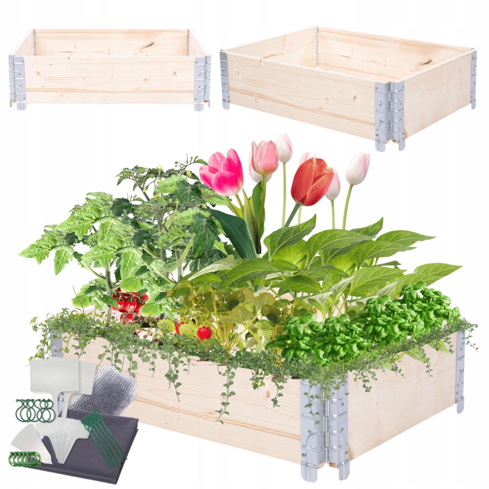 Zeleninová skříňka kaskádová nastavitelná pařeniště vyvýšený záhon 20x60x80