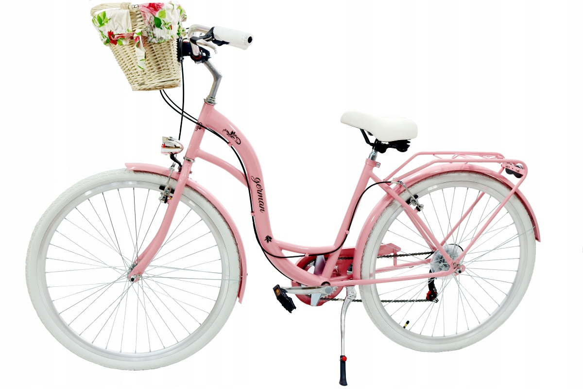 PIĘKNY DAMSKI RÓŻOWY ROWER 28 " CALI KOŁA MIEJSKI SHIMANO 7 BIEGÓW GLAMOUR EAN (GTIN) 5903686572043