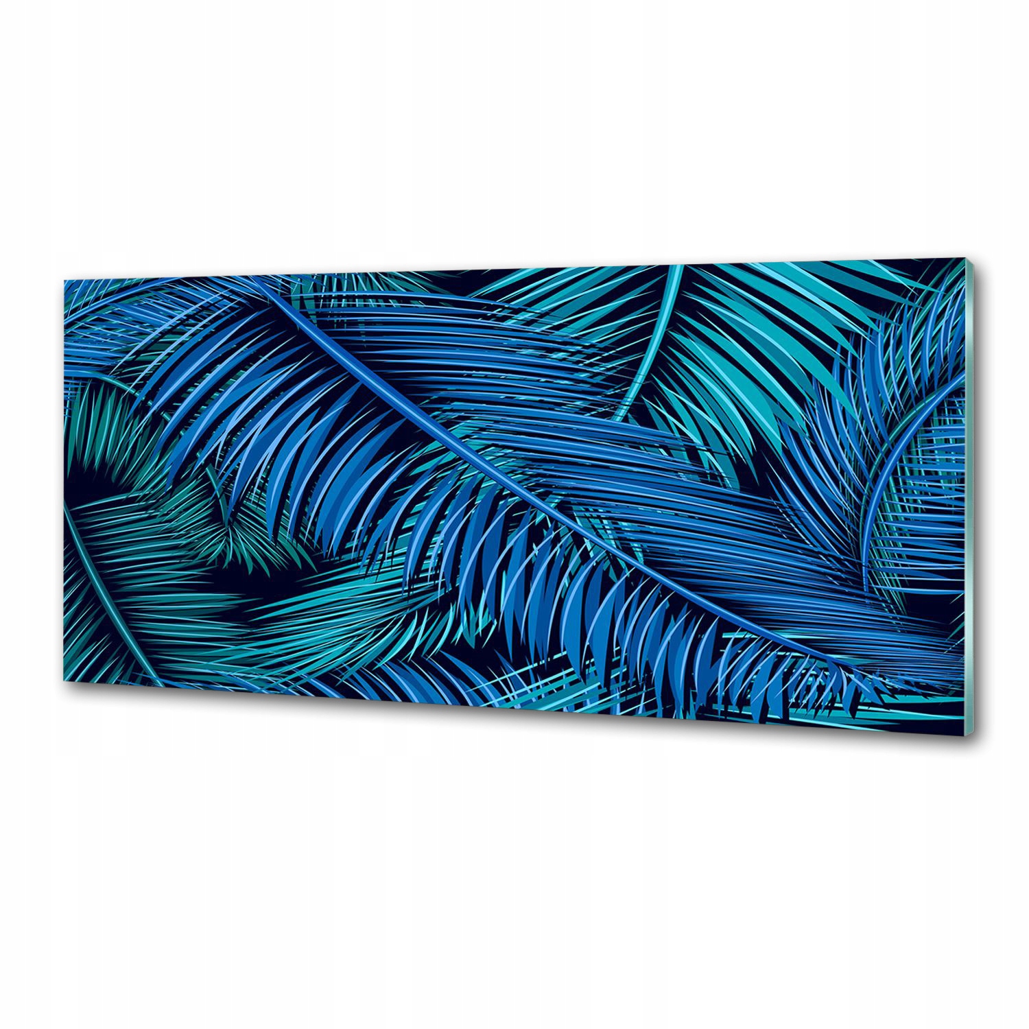 Panel dekor sklo Listy palmy 125x50 cm Lepidlo