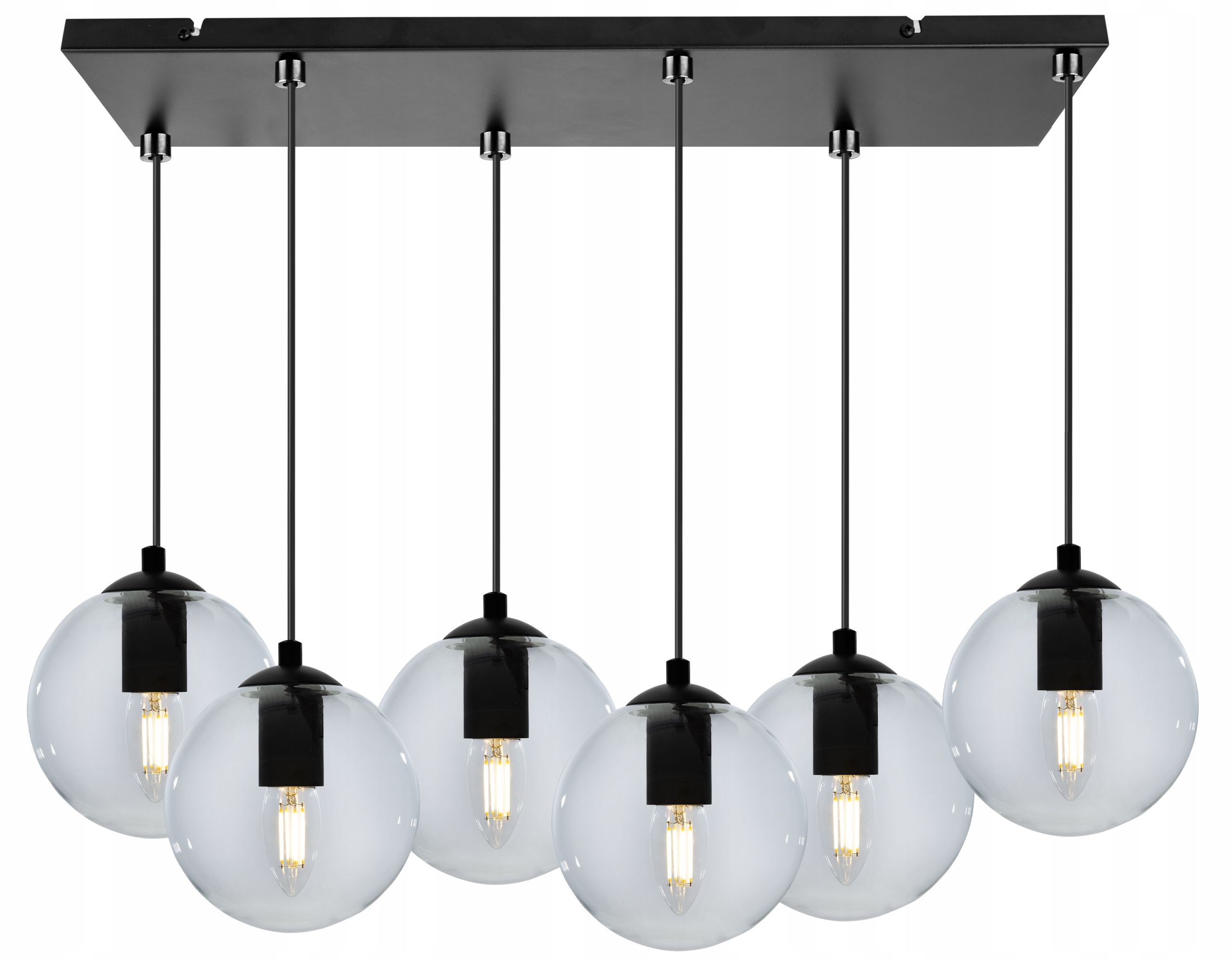 

Lampa Wisząca Sufitowa Szklana Kula Wybór Led