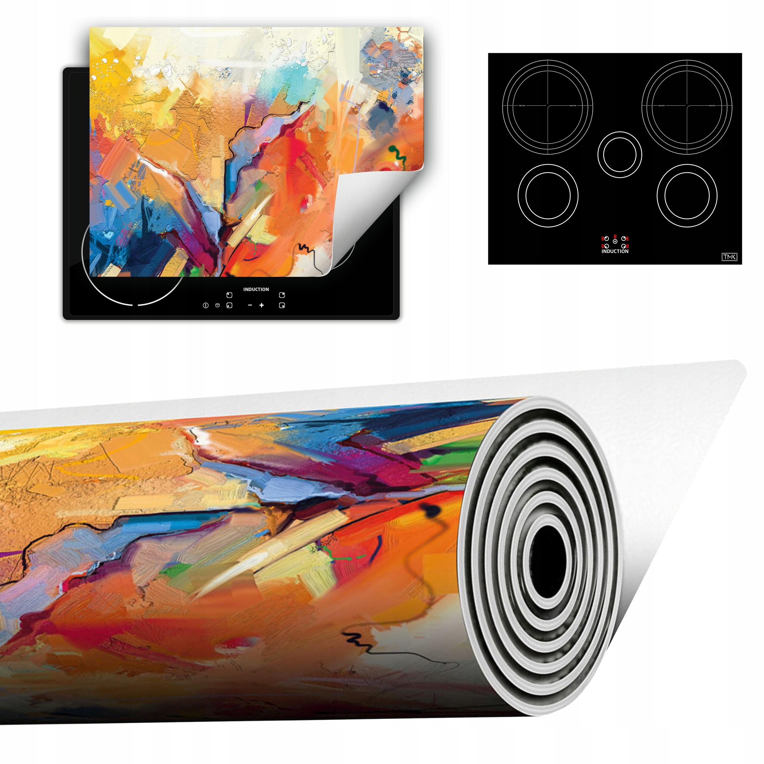 Vinylová Podložka Do Kuchyně Více Místa 70x52 barevná obraz