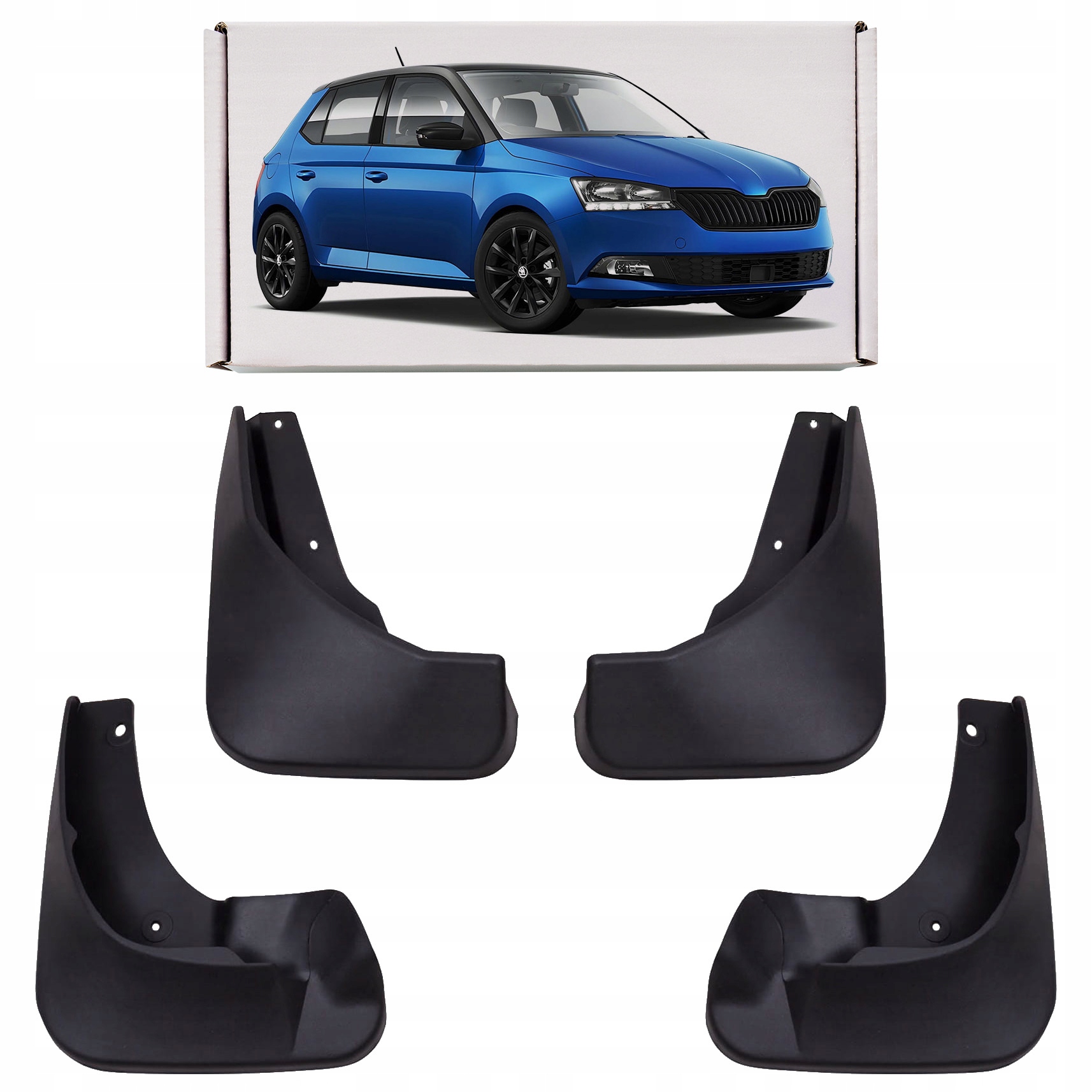 Chlapacze Skoda Fabia 2014-2021 hatchback, (4szt.)