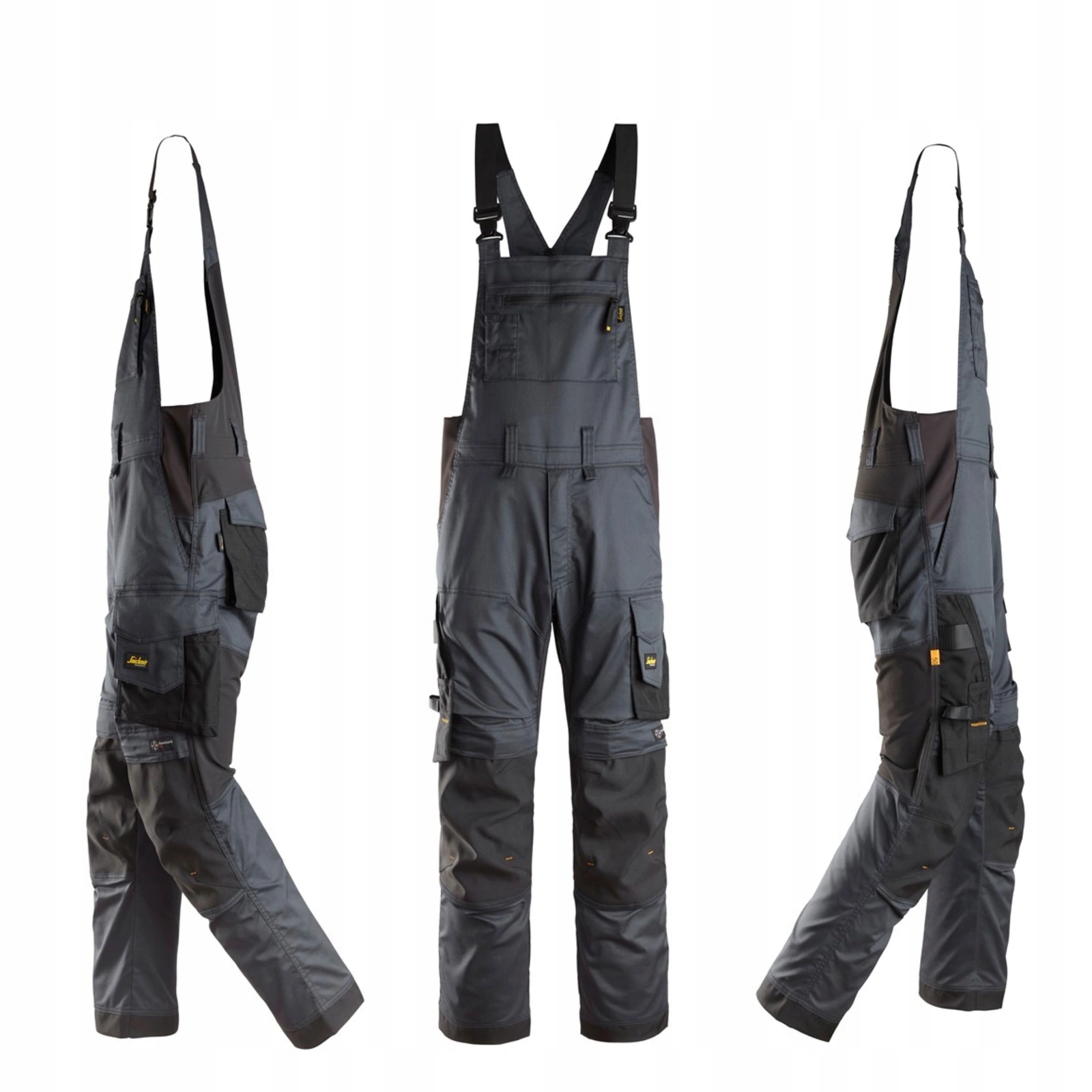 Spodnie robocze ogrodniczki szelki stretch elastyczne Snickers 6051 56