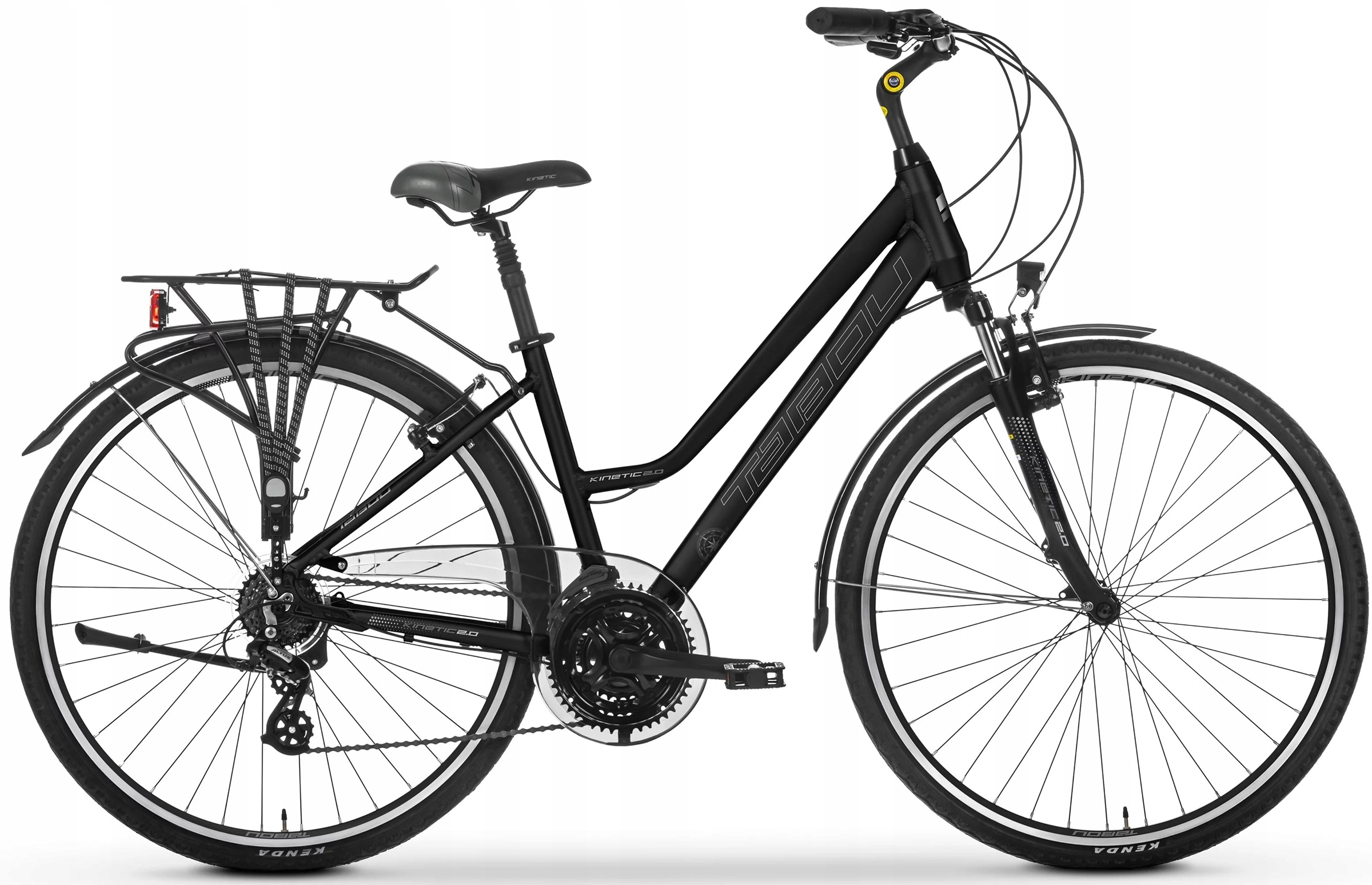 Rower trekkingowy damski Tabou Kinetic 2.0 W czarny rama 17 koła 28