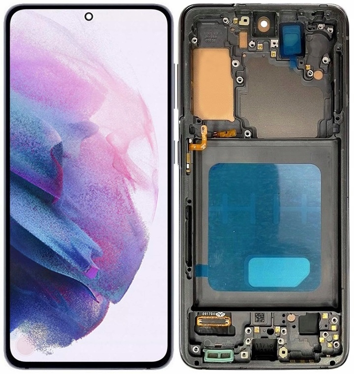 InCell displej pro Samsung Galaxy S21 5G G991 G991B LCD Rámeček Šedý
