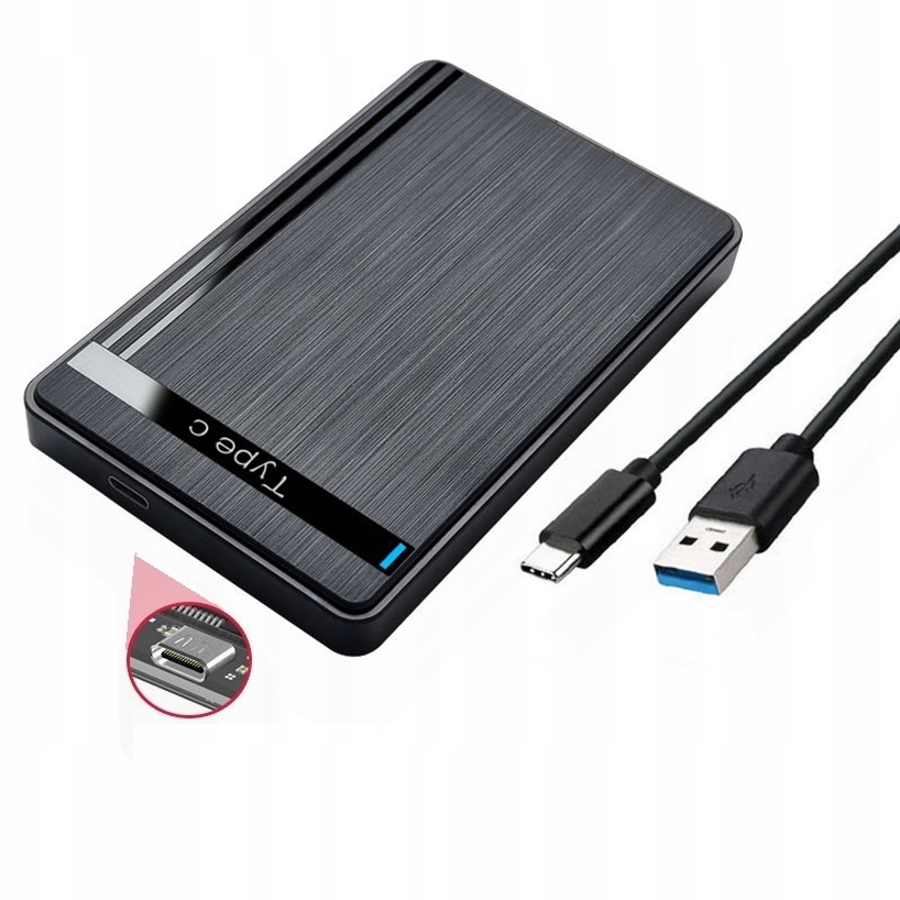 

Obudowa Dysku 2,5'' Kieszeń Hdd Sata Usb C 3.0