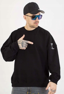 Mikina Stoprocent Bez Kapuce Tag Haftbark černá